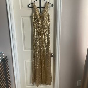 Sequined bridesmaid dress
